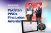 Zaigham Mahmood Rizvi, Co-founder PWDs Network receiving Meezan Bank Finclusion Award